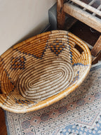 Vintage Hand Woven Tribal Basket
