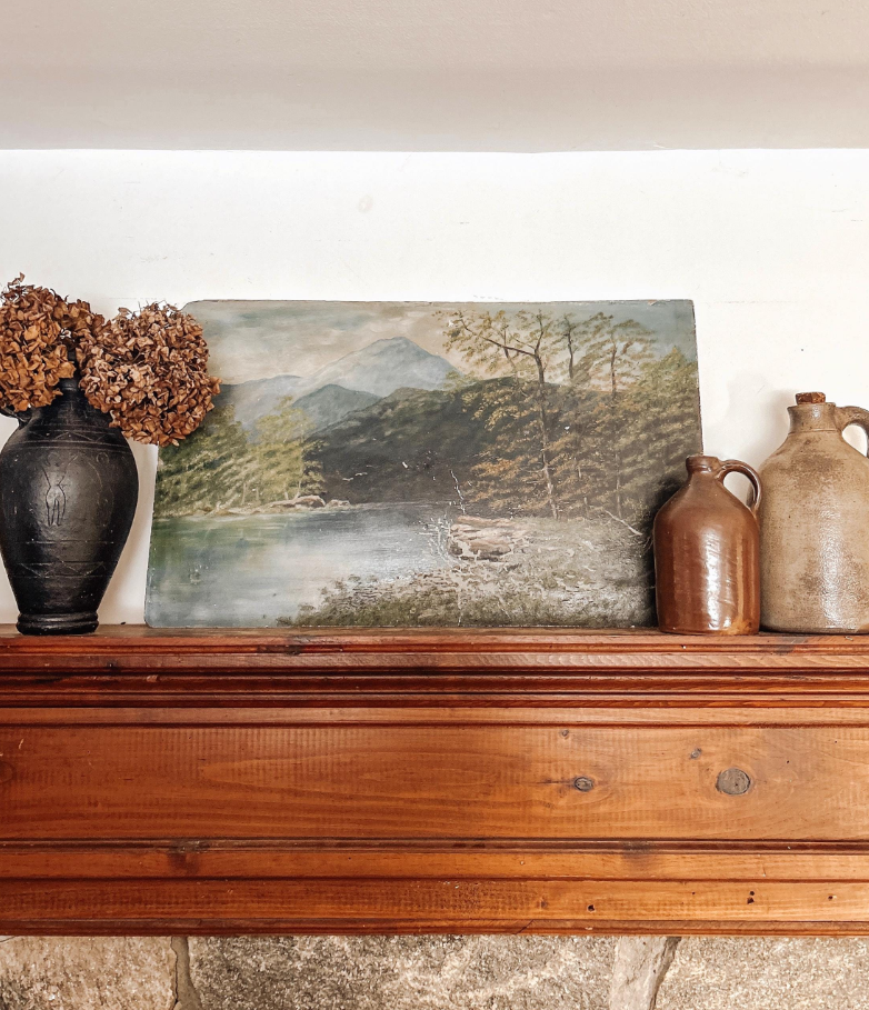 Antique Landscape Oil Painting