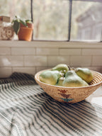 Vintage Tribal Woven Basket Fruit Bowl