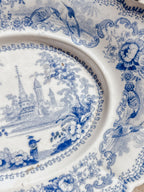 Vintage Blue & White Relish Dish