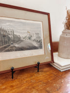 Vintage Hand Colored Etching of Windsor Castle
