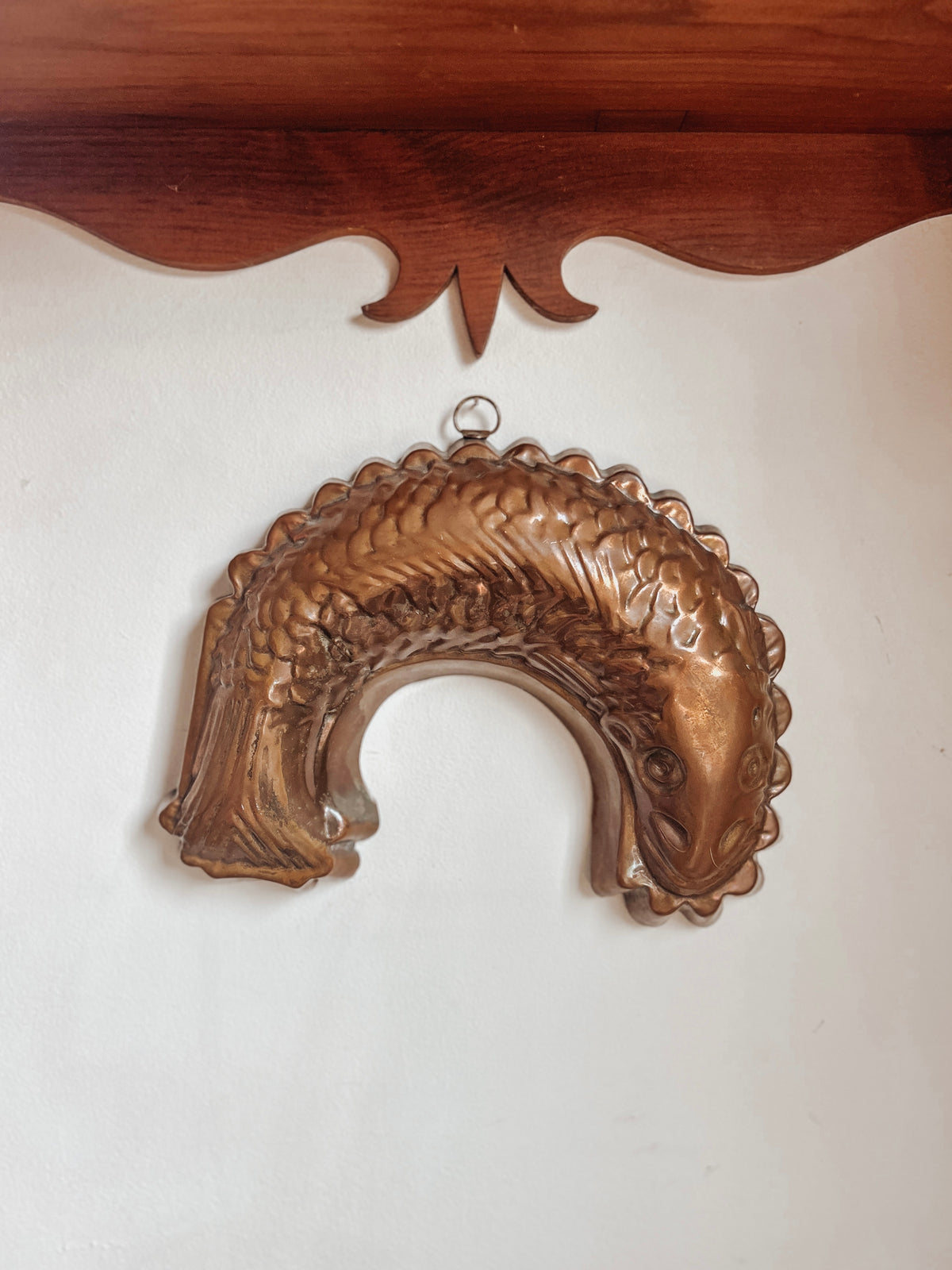Vintage Copper Fish Mold