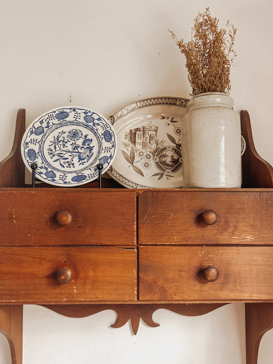 Antique Blue Onion Dish