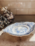Vintage Blue & White Relish Dish