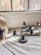 Vintage Pewter Candlesticks Set of 2