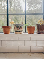 Vintage Grape Stoneware Planter
