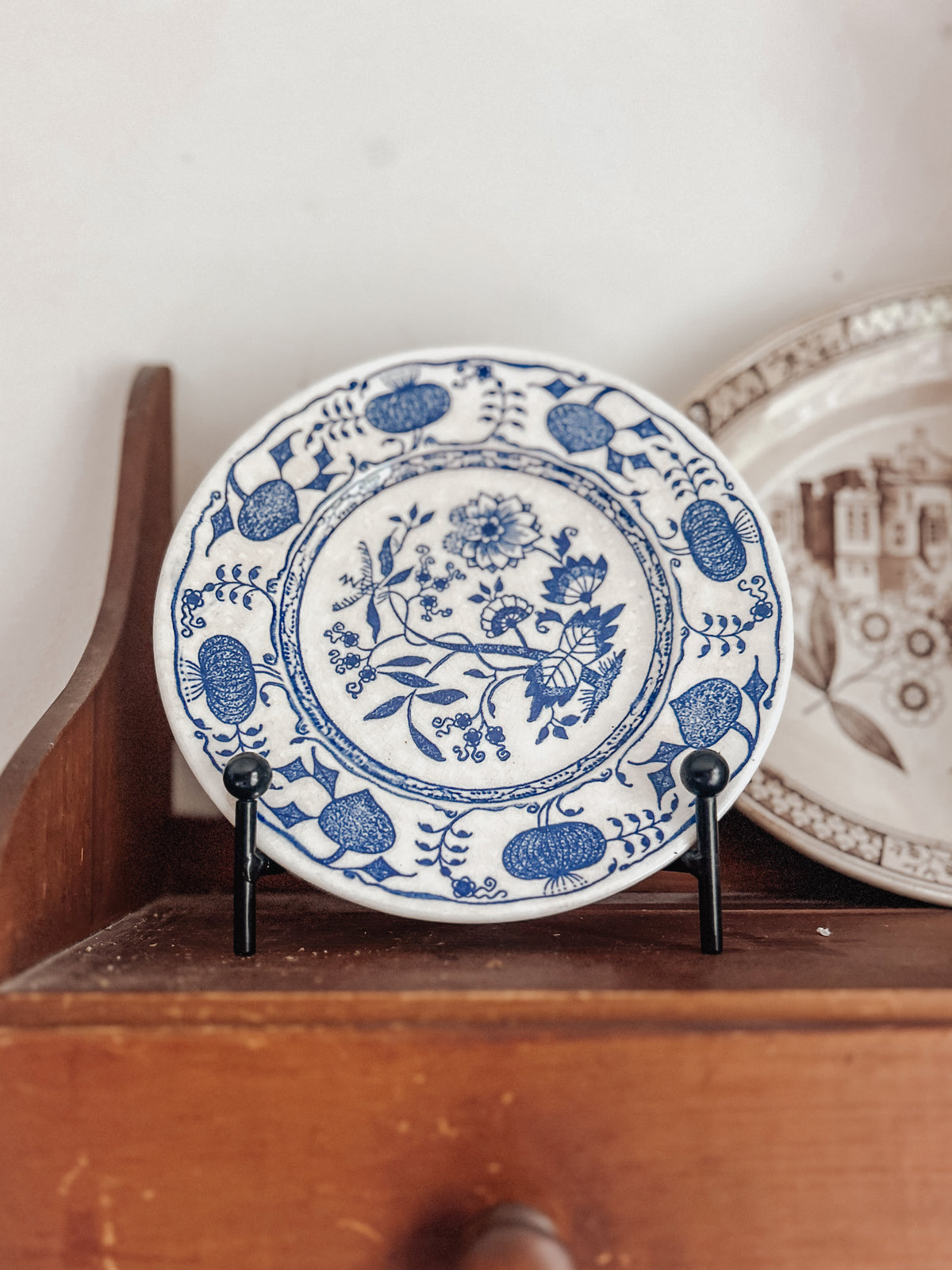 Antique Blue Onion Dish