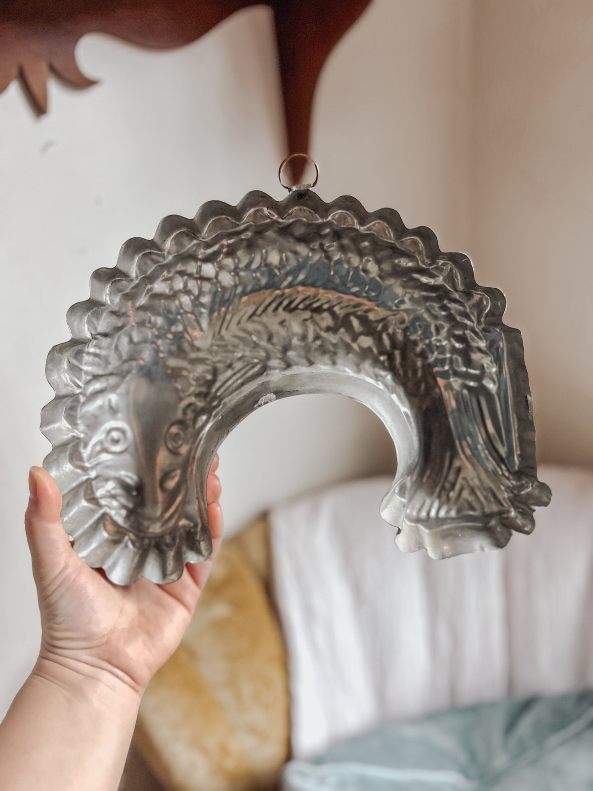 Vintage Copper Fish Mold