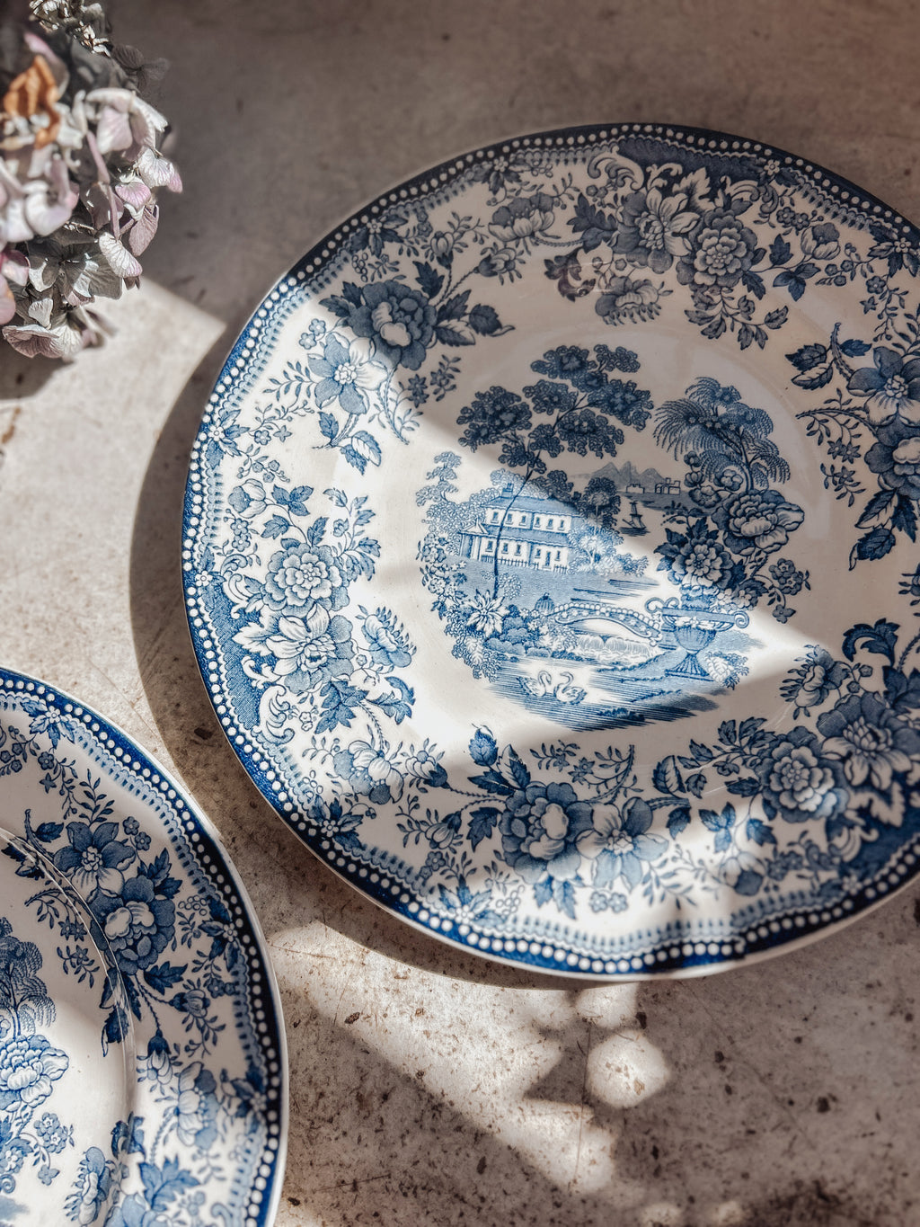 Vintage Royal Staffordshire Tonquin Blue Dishes