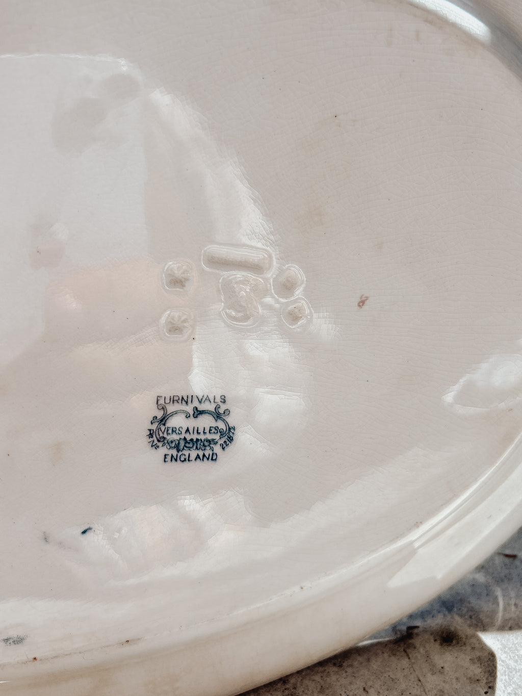 Antique Furnivals Versailles Blue & White Platter