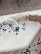 Antique Spring Pattern Floral Relish Dish