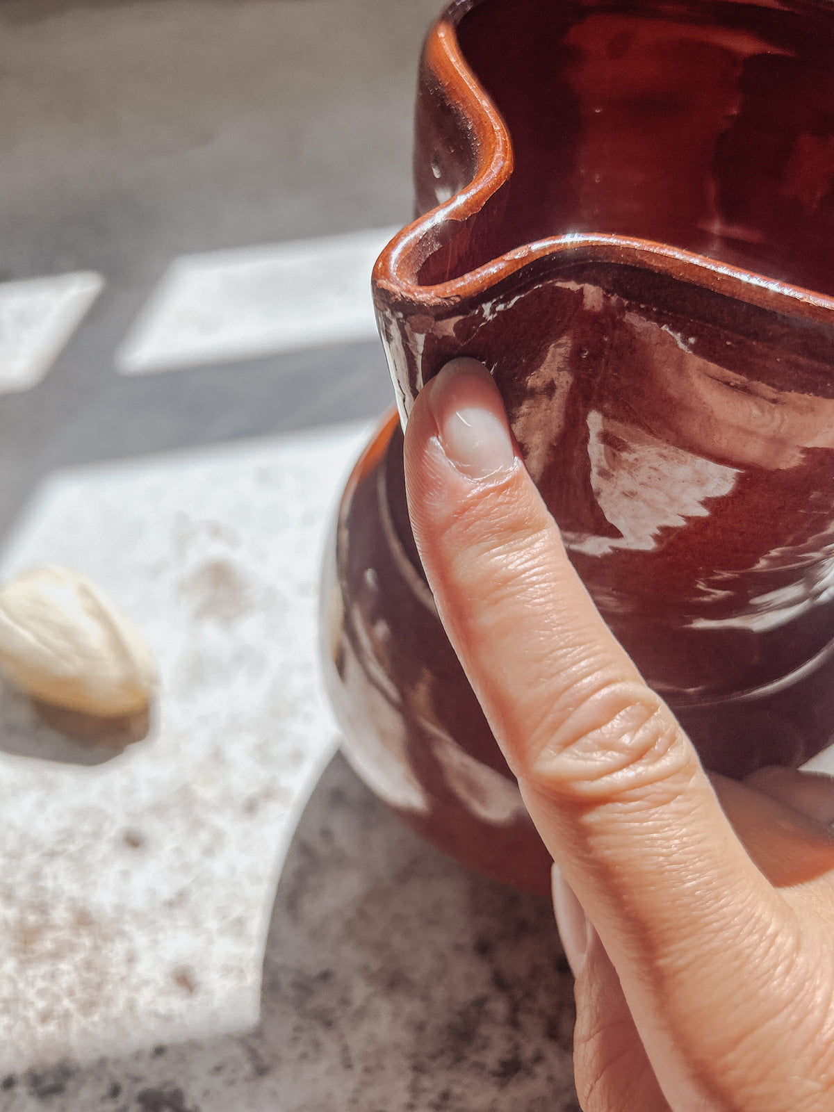 Vintage Redware Jug