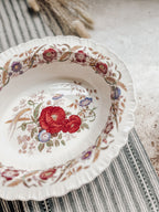 Vintage Wedgewood Floral Serving Bowl