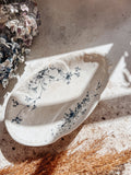 Antique Spring Pattern Floral Relish Dish