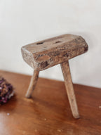 Antique Wooden Milking Stool