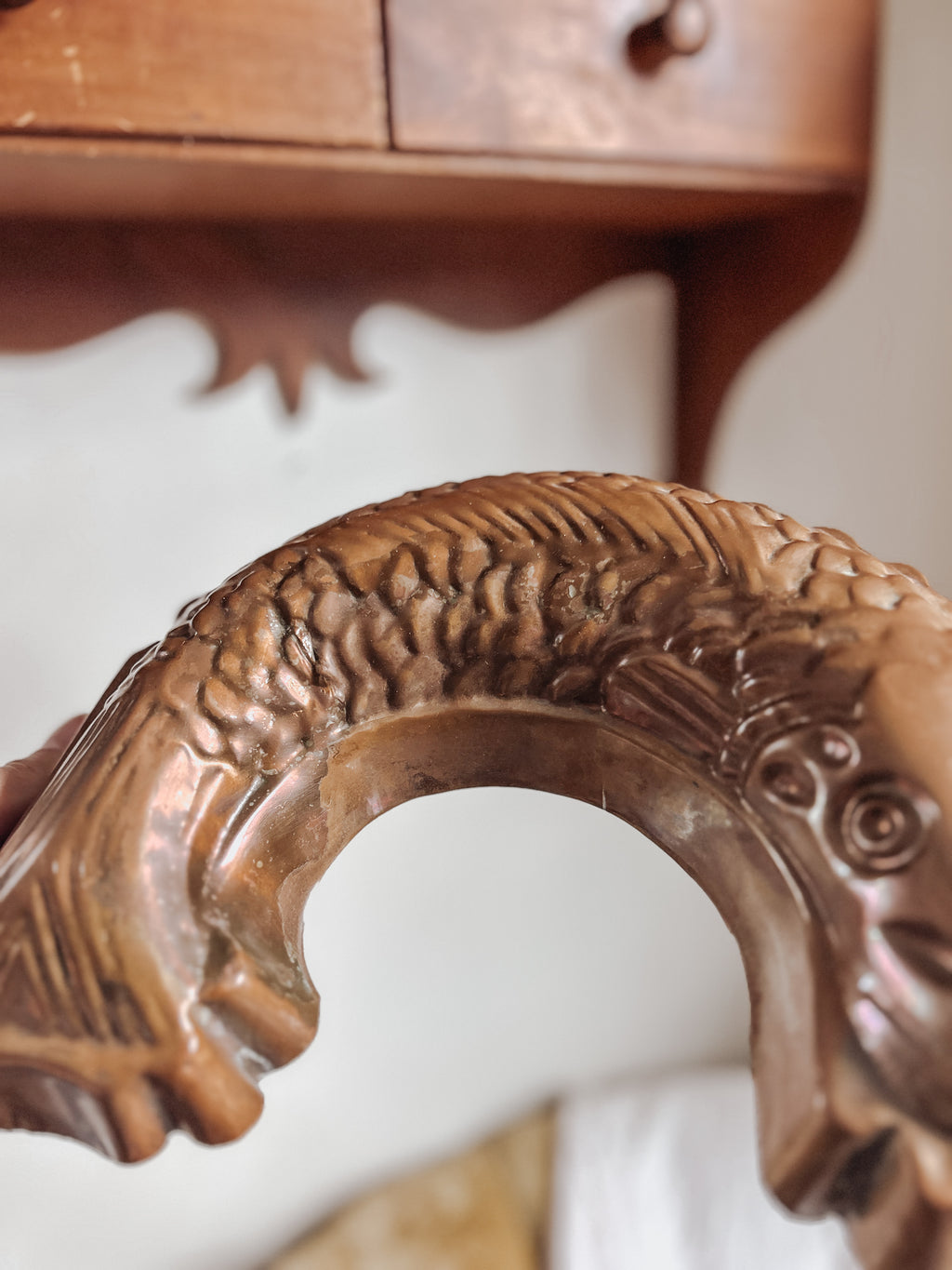Vintage Copper Fish Mold