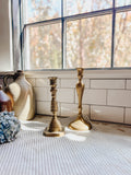 Vintage Brass Candlestick Set of 2
