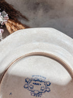 Antique Abbey Blue & White Ironstone Dish