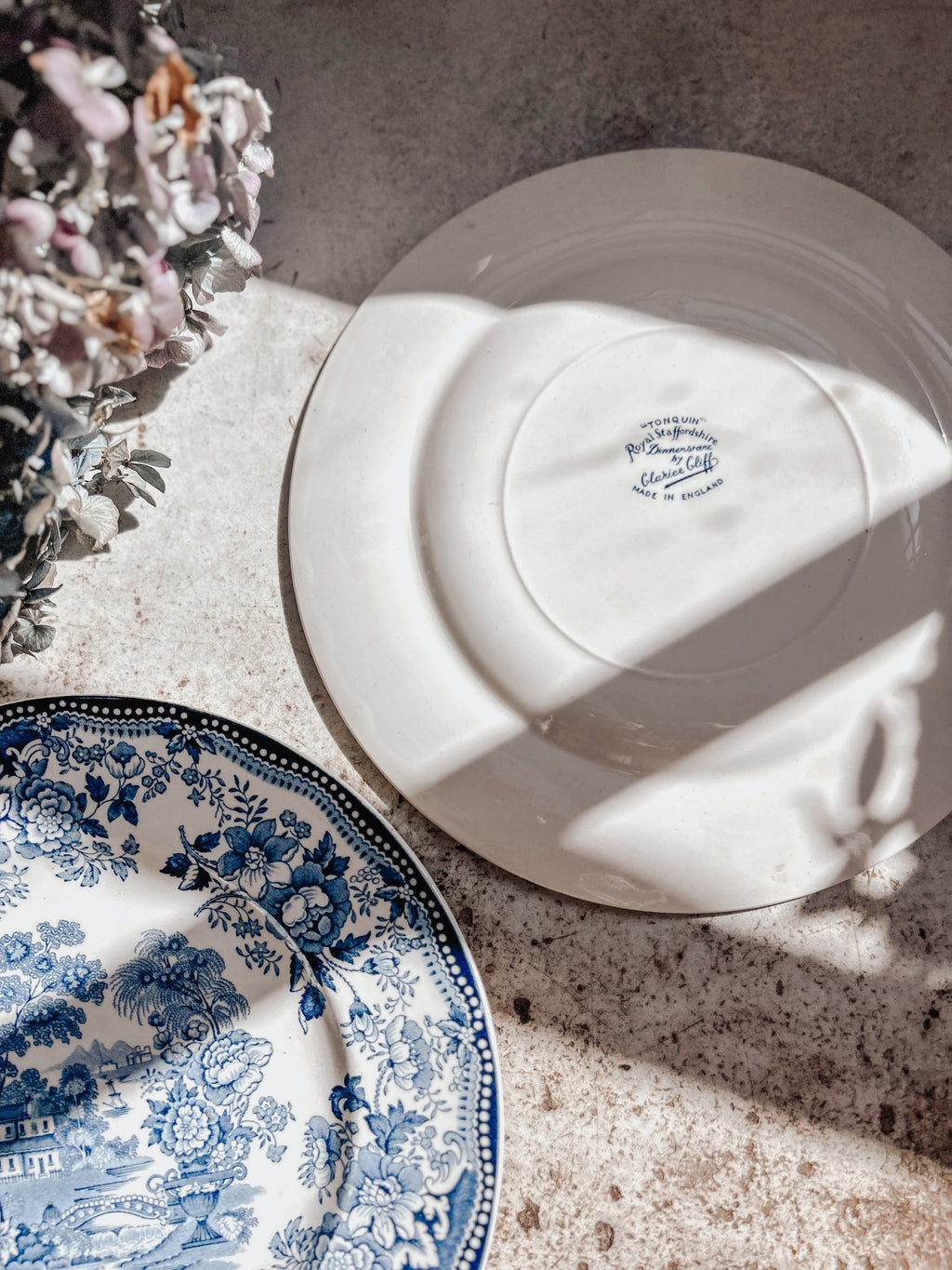 Vintage Royal Staffordshire Tonquin Blue Dishes