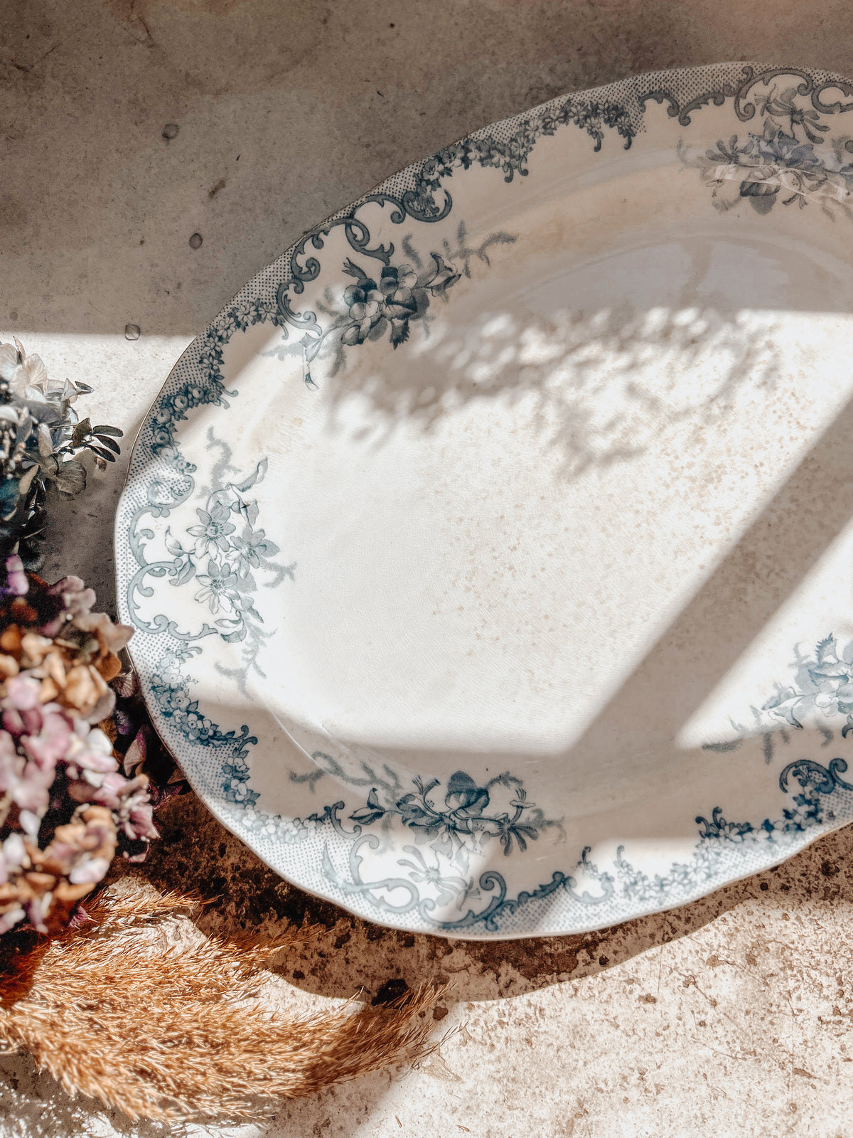 Antique Furnivals Versailles Blue & White Platter