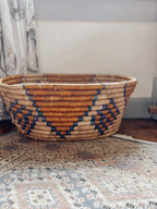 Vintage Hand Woven Tribal Basket