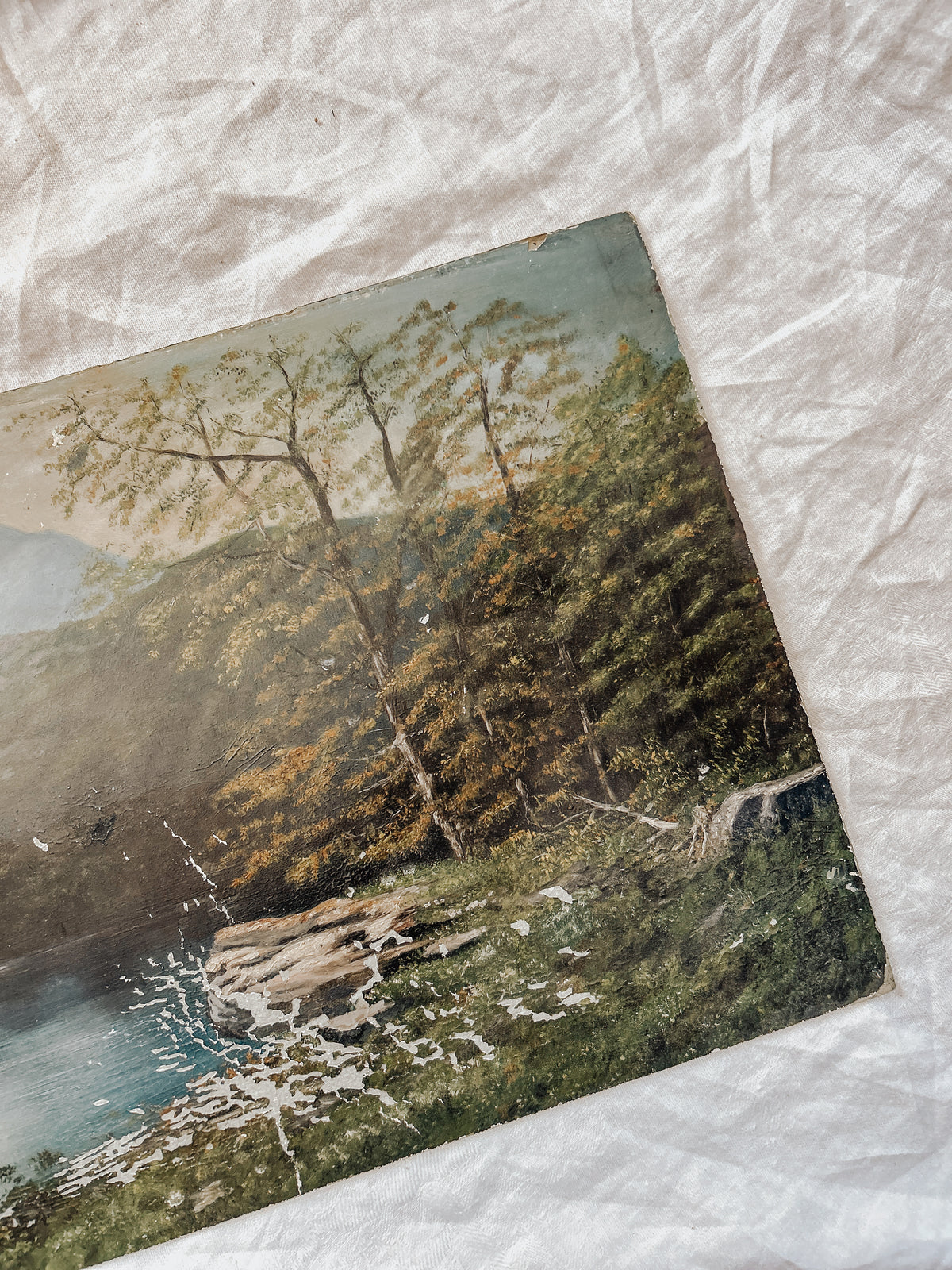Antique Landscape Oil Painting
