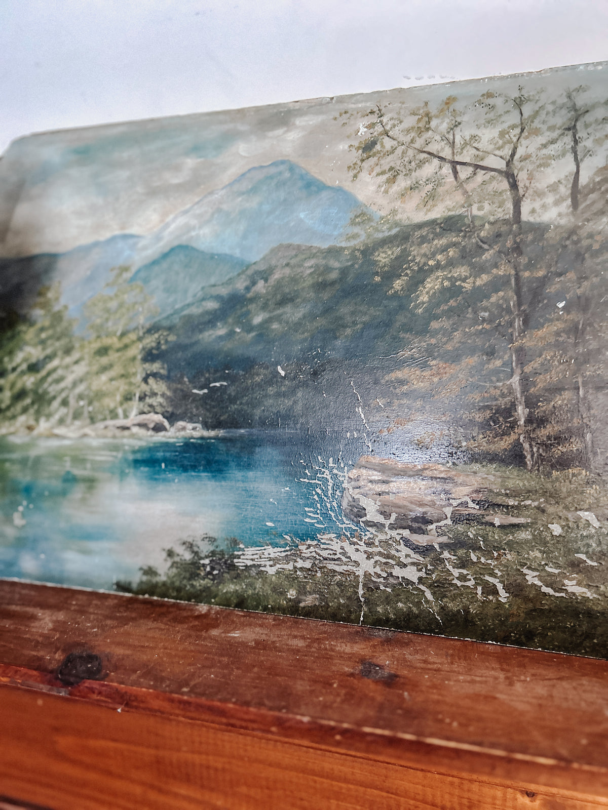 Antique Landscape Oil Painting