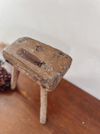 Antique Wooden Milking Stool